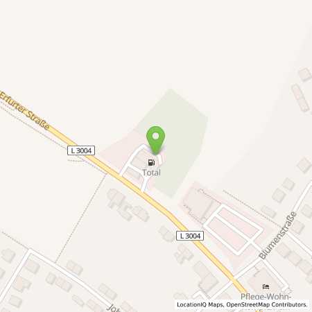 Standortübersicht der Autogas (LPG) Tankstelle: Total-Tankstelle in 98693, Ilmenau