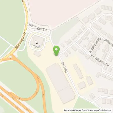 Standortübersicht der Tankstelle Total-Tankstelle in 73230 Kirchheim unter Teck