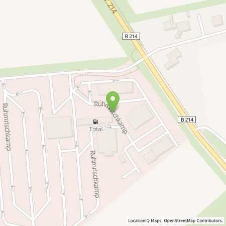 Standortübersicht der Tankstelle Total-Tankstelle in 38179 Schwülper