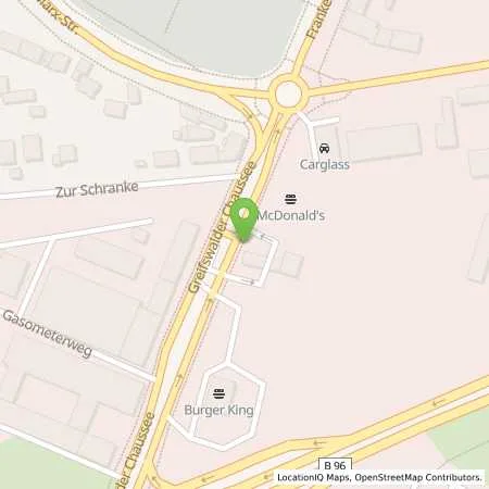 Standortübersicht der Tankstelle Total-Tankstelle in 18439 Stralsund