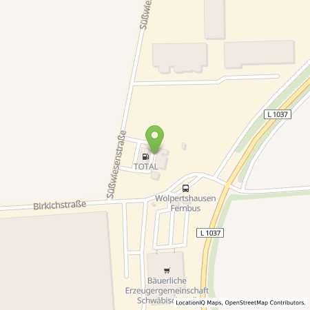 Autogas Tankstellen Details Total-Tankstelle in 74549 Wolpertshausen ansehen