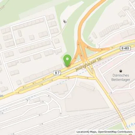 Standortübersicht der Tankstelle Total-Tankstelle in 42389 Wuppertal