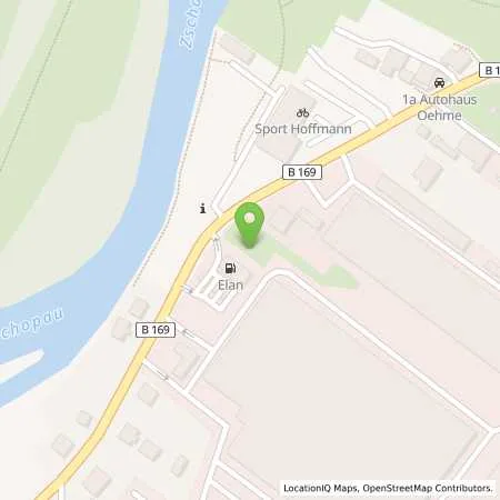 Standortübersicht der Tankstelle Elan Tankstelle in 09669 Frankenberg