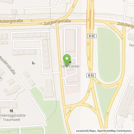 Standortübersicht der Tankstelle Elan Tankstelle in 07549 Gera