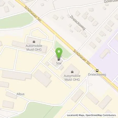 Standortübersicht der Tankstelle Star-Tankstelle in 04207 Leipzig