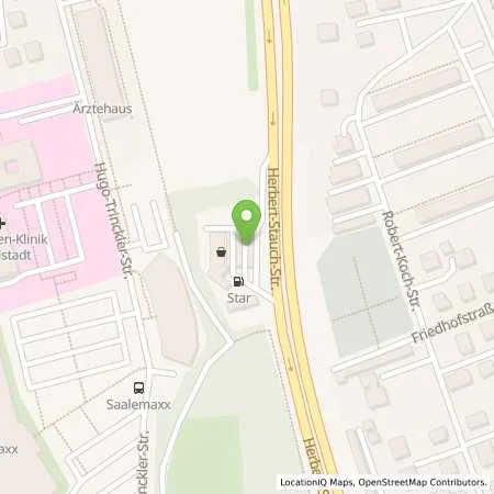 Standortübersicht der Tankstelle Star-Tankstelle in 07407 Rudolstadt