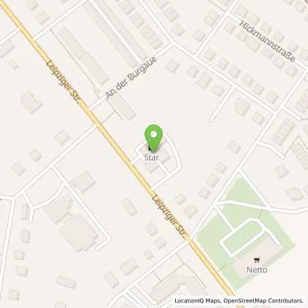 Standortübersicht der Tankstelle Star-Tankstelle in 04178 Leipzig (Böhlitz)