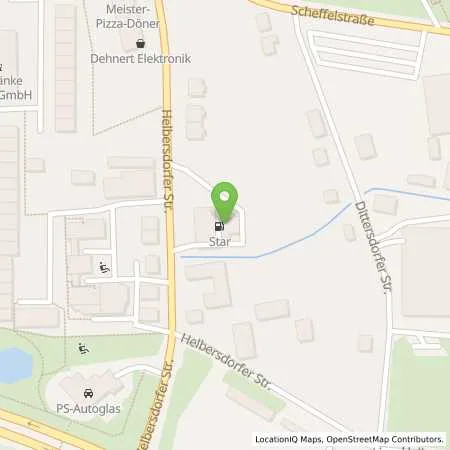 Standortübersicht der Tankstelle Star-Tankstelle in 09120 Chemnitz