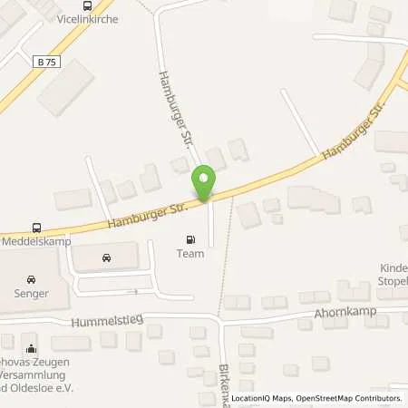 Standortübersicht der Tankstelle Shell Station Ehebauer in 23843 Bad Oldesloe