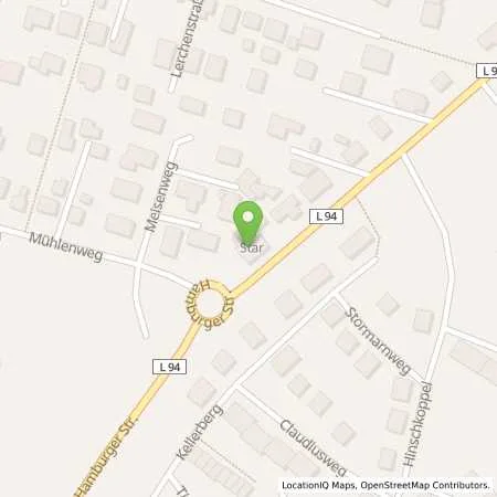 Standortübersicht der Tankstelle Star-Tankstelle in 22946 Trittau