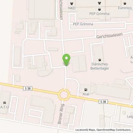 Standortübersicht der Tankstelle Autohaus Linke GmbH in 04668 Grimma