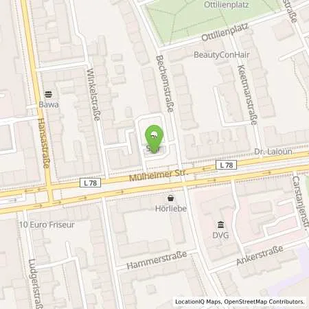 Standortübersicht der Tankstelle Star-Tankstelle in 47058 Duisburg