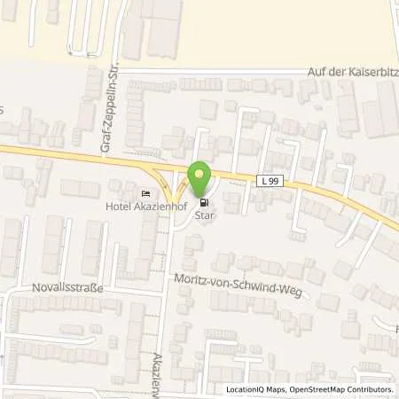 Standortübersicht der Tankstelle Star-Tankstelle in 51147 Köln