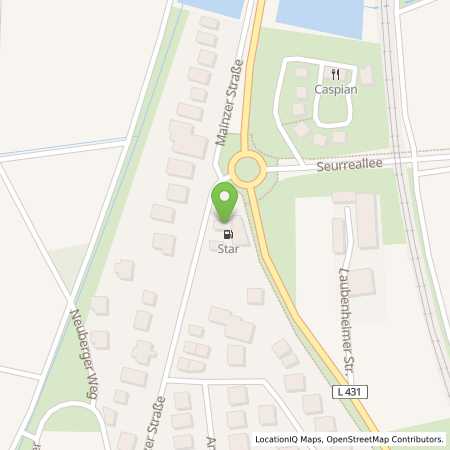 Standortübersicht der Autogas (LPG) Tankstelle: Star-Tankstelle in 55294, Bodenheim