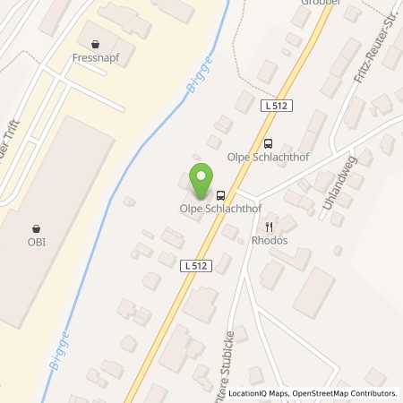 Standortübersicht der Autogas (LPG) Tankstelle: Star-Tankstelle in 57462, Olpe