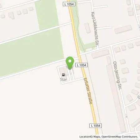 Standortübersicht der Tankstelle Star-Tankstelle in 99610 Sömmerda