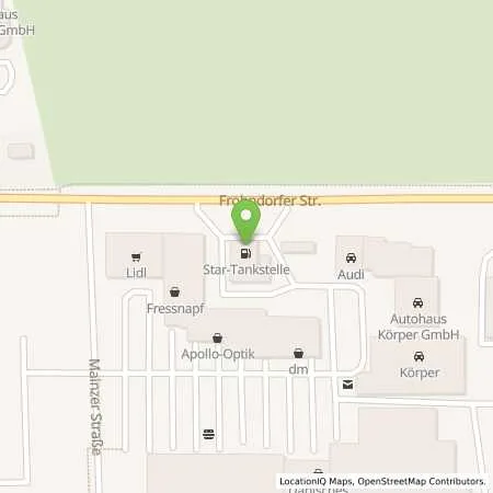 Standortübersicht der Tankstelle Star-Tankstelle in 99610 Sömmerda