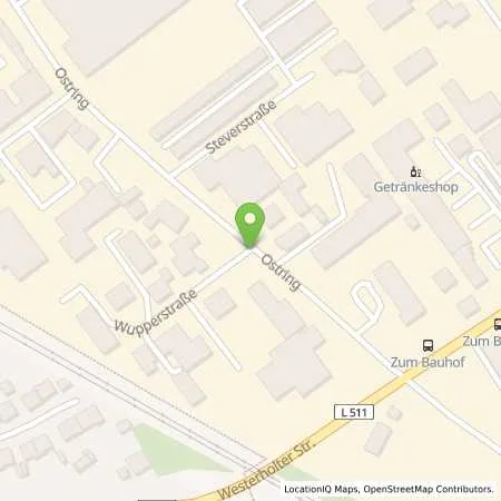 Standortübersicht der Tankstelle TOPGAS GmbH in 45701 Herten