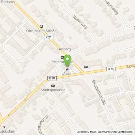 Standortübersicht der Tankstelle AVEX Tankstelle in 50767 Köln (Pesch)