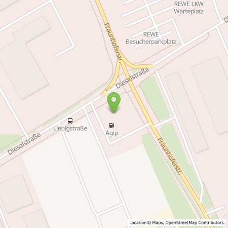 Standortübersicht der Autogas (LPG) Tankstelle: Agip Tankstelle in 85386, Eching