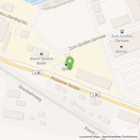 Standortübersicht der Autogas (LPG) Tankstelle: Sprint Tankstelle in 14542, Werder
