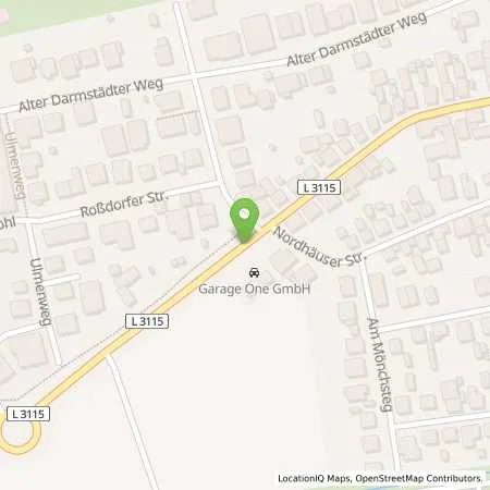 Standortübersicht der Tankstelle Classic Tankstelle in 64380 Roßdorf