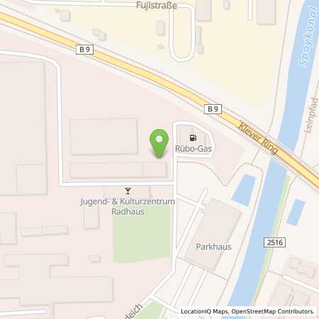 Standortübersicht der Autogas (LPG) Tankstelle: Rübo-Gas Handels GmbH in 47533, Kleve