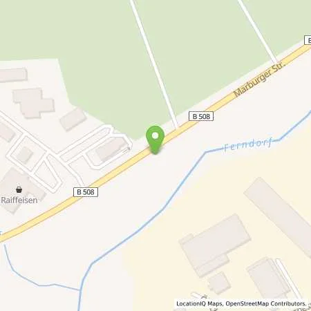 Standortübersicht der Tankstelle Raiffeisen-Markt und Tankstelle Kreuztal in 57223 Kreuztal (Ferndorf)