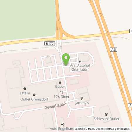 Standortübersicht der Autogas (LPG) Tankstelle: Westfalen Autogas ARAL Tankstelle Dettmann in 91350, Gremsdorf