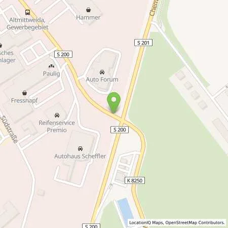 Standortübersicht der Tankstelle Opel - Autohaus Scheffler in 09648 Altmittweida