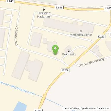 Standortübersicht der Tankstelle Brämswig GmbH in 49393 Lohne