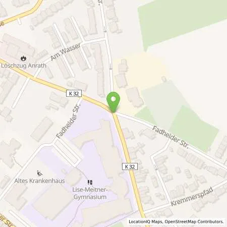 Standortübersicht der Tankstelle ROEBEN GAS GmbH & Co. KG in 47877 Willich (Anrath)