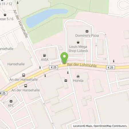 Standortübersicht der Tankstelle AVIA-Tankstelle in 23554 Lübeck