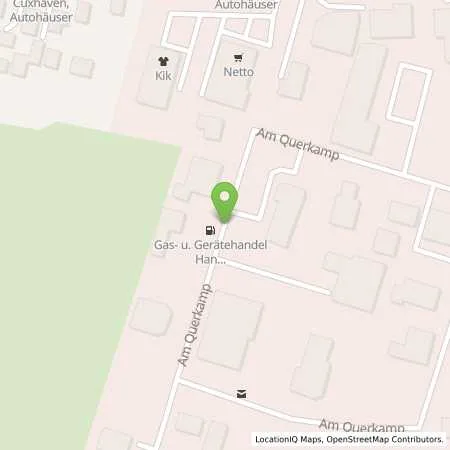 Standortübersicht der Tankstelle Gas- und Gerätehandel Hans-Heinrich Vinup in 27474 Cuxhaven