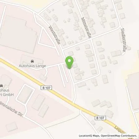 Standortübersicht der Tankstelle Renault Autohaus Lange KG in 04680 Colditz