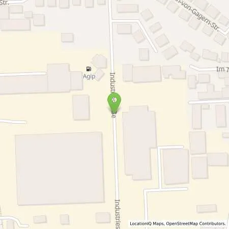 Standortübersicht der Tankstelle AGIP Service Station, Inhaber Christian Gärtner in 64653 Lorsch