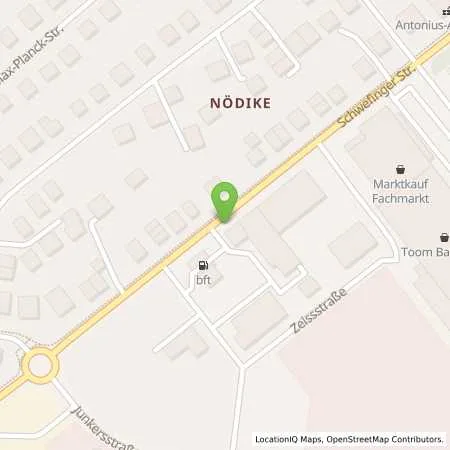 Standortübersicht der Tankstelle BFT in 49716 Meppen / Nödike