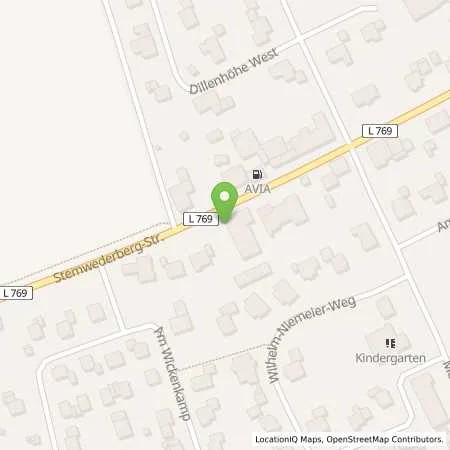 Standortübersicht der Tankstelle Lothar Siekermann, Westfalen Autogas in 32351 Stemwede (Wehdem)