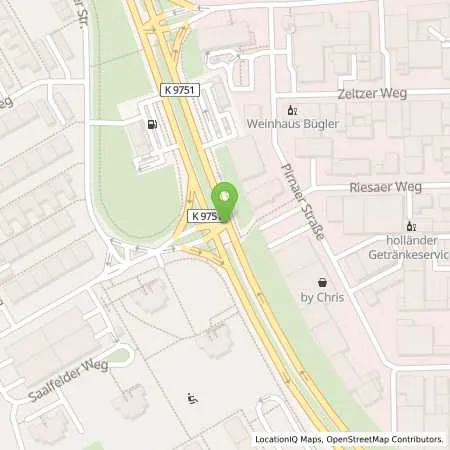 Standortübersicht der Tankstelle HEM Tankstelle in 68309 Mannheim