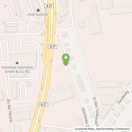 Standortübersicht der Tankstelle AGIP LOMO Autohof Bad Hersfeld Ost in 36251 Bad Hersfeld