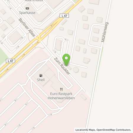 Standortübersicht der Autogas (LPG) Tankstelle: AGIP LOMO Autohof Hohenwarsleben in 39326, Hohenwarsleben