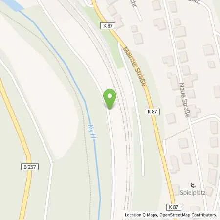 Standortübersicht der Tankstelle RSW-Tankshop / Raiffeisen-Service-Waren (Westfalen Autogas) in 54657 Badem