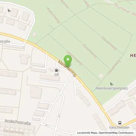 Standortübersicht der Tankstelle bft Walther Tankstelle in 95445 Bayreuth