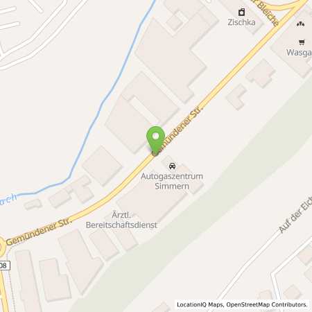 Standortübersicht der Autogas (LPG) Tankstelle: Autogaszentrum Simmern, Ing.-Büro Michel in 55469, Simmern