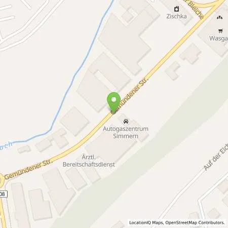 Standortübersicht der Tankstelle Autogaszentrum Simmern, Ing.-Büro Michel in 55469 Simmern