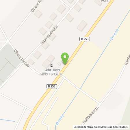Standortübersicht der Autogas (LPG) Tankstelle: Freie Tankstelle Gbr. Reitz & Co. KG in 35236, Breidenbach-Oberdieten