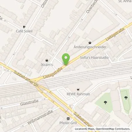 Standortübersicht der Tankstelle Dirk u. K.F. Schmidt Tankstelle u. Garagenbetrieb in 50823 Köln-Ehrenfeld