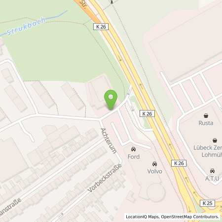 Standortübersicht der Autogas (LPG) Tankstelle: Mazda Autohaus Hugo Pfohe in 23554, Lübeck