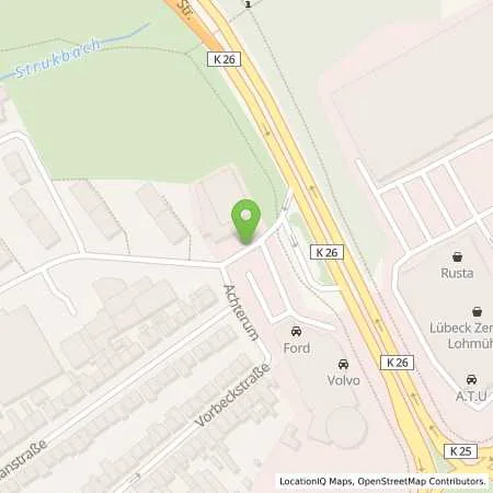 Standortübersicht der Tankstelle Mazda Autohaus Hugo Pfohe in 23554 Lübeck