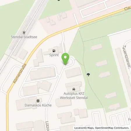 Standortübersicht der Tankstelle Sprinttankstelle (Rheingas) in 39576 Stendal